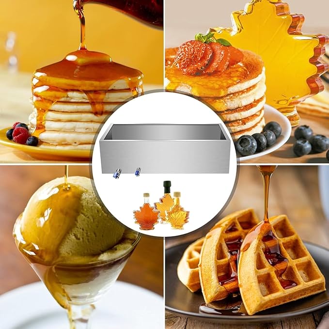 Maple Syrup Evaporator Pan Set - Premium Stainless Steel Maple Syrup Boiling Pan – One Heavy Duty Boiling For Maple Syrup Collection48Dx24Wx9.5H