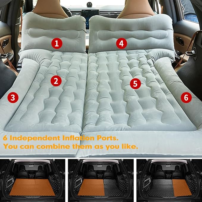 Car Air Mattress Inflatable Bed for EX30 2023-2025 - Comfortable Sleeping Bed for Camping and Travel - Foldable Trunk Mattress for Outdoor Use