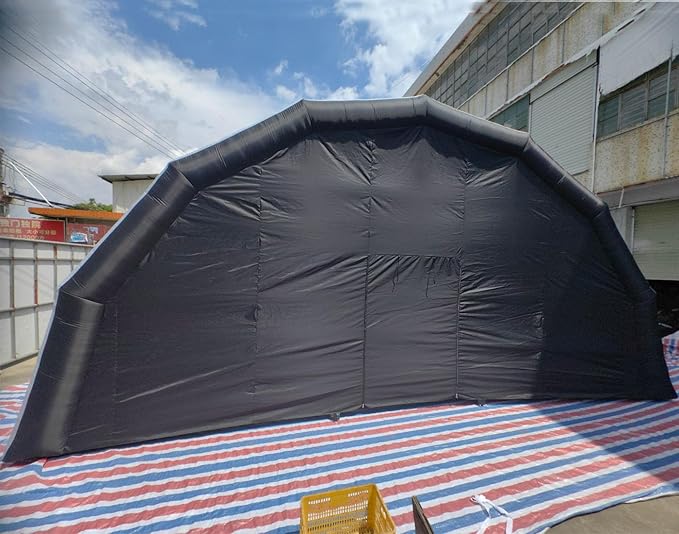 Portable Outdoor Inflatable Stage Tent Rooftop Booth Inflatable Stage Cover Marquee Concert Shelter Dome Marquee Cover 29.5x16.5x14.8ft