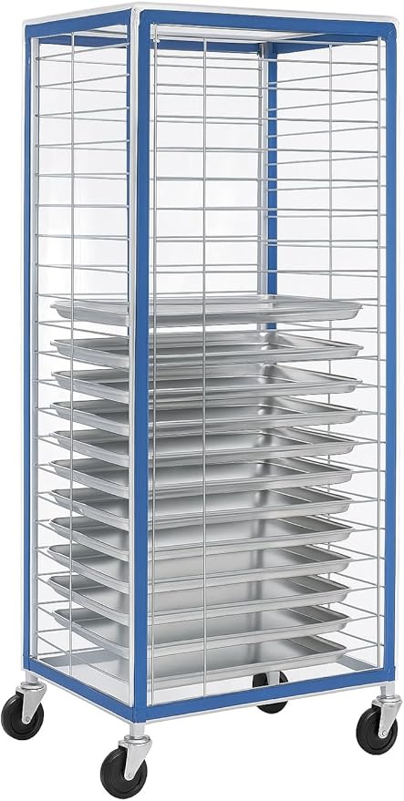 End Load Pan Rack Cover Clear Vinyl - 28 L x 23 W x 64 H