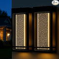 Dusk to Dawn Sensor Porch Lights Crystal Bubble Exterior Lighting Fixtures Modern Outdoor Wall Light Outdoor Lighting Fixture for Porch 2Pack