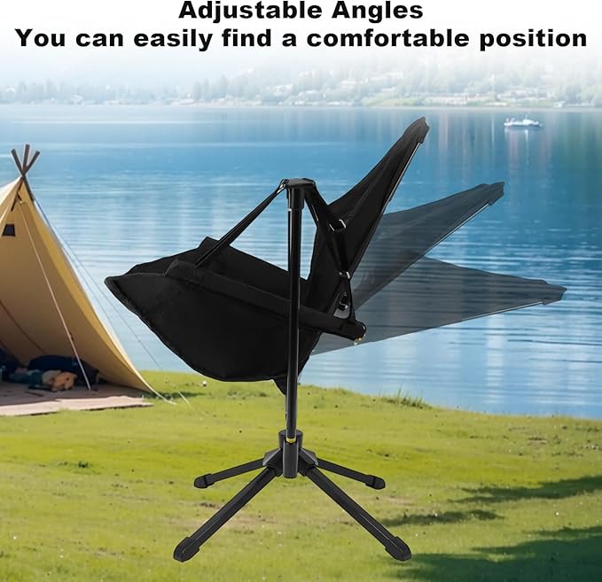 Hammock Camping Chair with Adjustable Backrest Foldable Camping Chairs for Adults with 360-degree Swivel Base Portable Chair Used for Office Work Picnic Hiking
