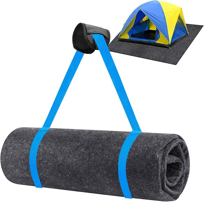 Camping Tent Carpet Mat 6.5x5 Ft Waterproof Rug Liner - Portable Under Tent Mat to Keep Floor Dry Blanket Moisture Barrier for Camping Gear Outdoor Picnic Supplies
