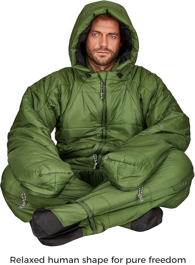 hygger – Original Sleeping Bag with Arms and Legs 3M Thinsulate Filling Makes it Warm Lightweight &amp Small in Pack Size
