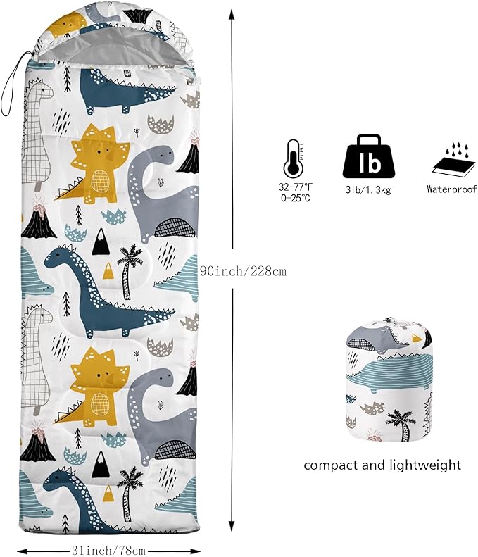 Sleeping Bags for Girls Adults 3 Season Warm Cool WeatherLightweight Waterproof Sleeping Outdoors Camping Gear Equipment