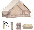 Inflatable Tent with PumpGlamping Tents for 4-6 Person Easy Setup 4 Season Waterproof Outdoor TentsWaterproof Luxury Glamping Tent with 12 Mesh Window