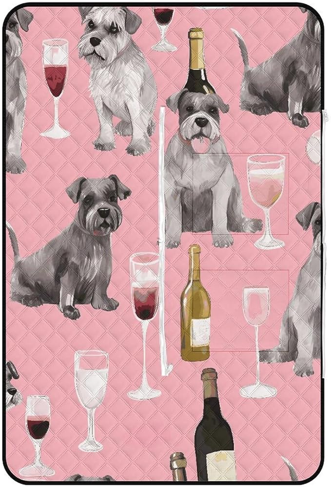 Zipper Schnauzer Style Picnic Mat Suitable for Travel Camping Park Or Home Use