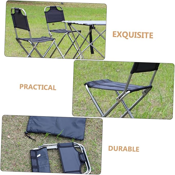 HANABASS Lightweight Folding Stool for Outdoor Activities Convenient Fishing Chair Portable Camping Seat with Sturdy Design for Picnics Barbecues and Hiking