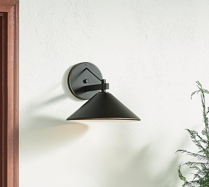 Kichler Ripley 12 Outdoor Wall Light in Olde Bronze® 1-Light Exterior Wall Sconce (12 W x 10 H) 49061OZ