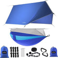 Sunyear Camping Hammock Portable Single &amp Double Hammock with Net 2 Person Hammock Tent with 2 * 10ft Straps Best for Outdoor Hiking Survival Travel