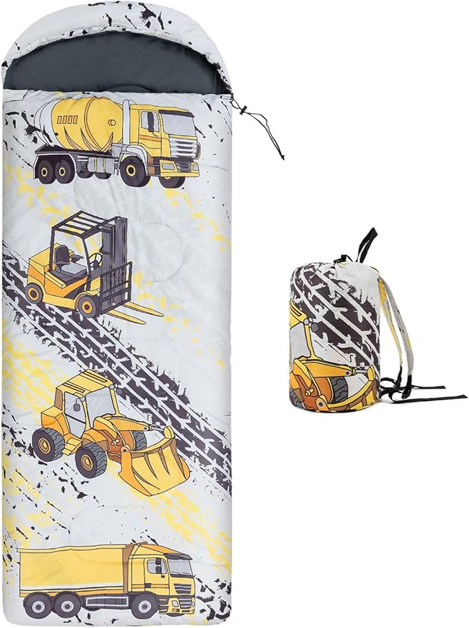 Kids Sleeping Bag for Camping - Lightweight 3 Season Backpacking Sleeping Bag Compact Child Sleeping Bag for Girls and Boys Waterproof Youth Sleeping Bag for Outdoor by Croosseoutdoors