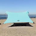 Neso Gigante Portable Beach Tent Sun Shelter - Lightweight Beach Shade Canopy - Easy Setup for Family Outings - Patented Reinforced Corners - UPF 50+ Sun Protection - 8ft Tall 11 x 11ft - Seafoam