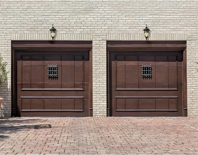 18in Dusk to Dawn Outdoor Wall Light for House Bronze Exterior Wall Lantern for Garage Aluminium Porch Door Lights Fixture with Clear Seeded Glass Shade for Entryway Front Door