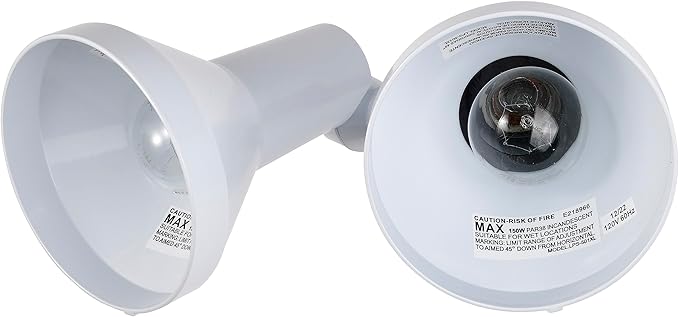 Nuvo Lighting SF77/488 2-Light PAR38 Twin Flood Light White