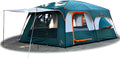 KTT Extra Large Tent 10-12-14 Person(B)Family Cabin Tents2 Rooms3 Doors and 3 Windows with MeshStraight WallWaterproofDouble LayerBig Tent for OutdoorPicnicCampingFamily Gathering
