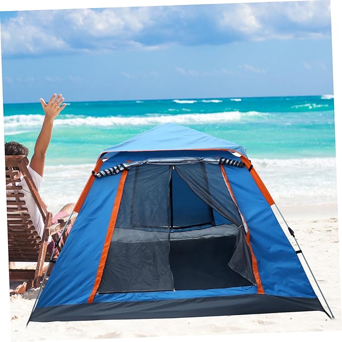 POPETPOP 1Set Portable Outdoor Automatic Camping Tent Convenient Design for People for Hiking Beach and Outdoor Adventures Durable