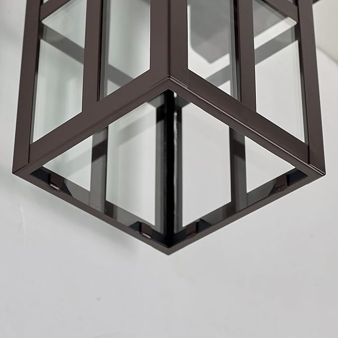 MICSIU 11.75 Bronze Motion Sensor Outdoor Wall Light Dusk to Dawn Exterior Wall Sconce with 3 Modes Clear Glass Anti-Rust Porch Light for House Garage Oil Rubbed Bronze 1-Pack