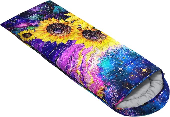 QOOMO Camping Sleeping Bags3 Season Warm &amp Cool WeatherLightweightWaterproof Sleeping Bags for Adults &amp KidsTravelingand OutdoorsCamping Gear Equipment