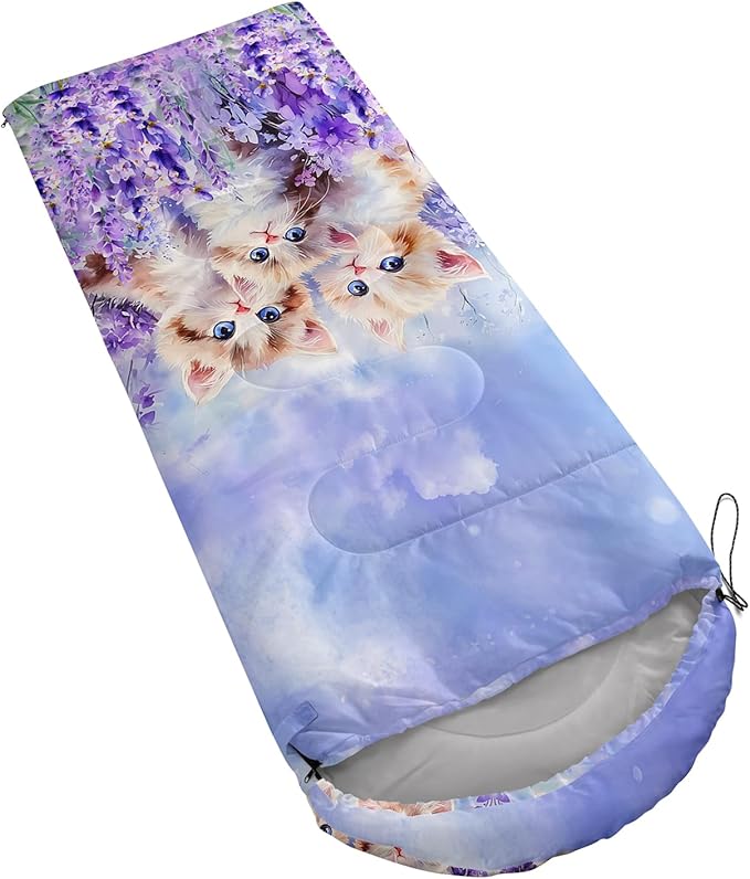 AILONEN Sports Basketball Sleeping Bag for Kids BoysWarm and Cool WeatherLightweightWaterproof Backpacking3D Galaxy Ball Print Sleeping Bag for Camping