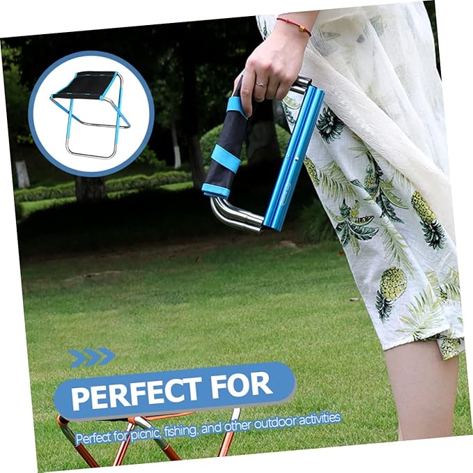 Multi-Function Camping Stool Comfortable Beach Stool Portable Folding Chair Easy to Carry for Hiking BBQ Fishing