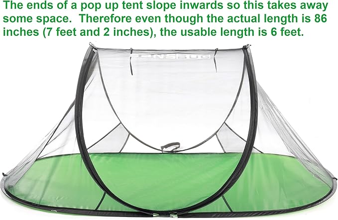 SANSBUG Bug Tent for One Person (Instant Pop up Strong No-See-um Mesh Poly Floor)