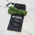 Haven Hammock Whoopie Slings with Ultralight Carabiners - Hammock Straps Accessory - Camping (Green)