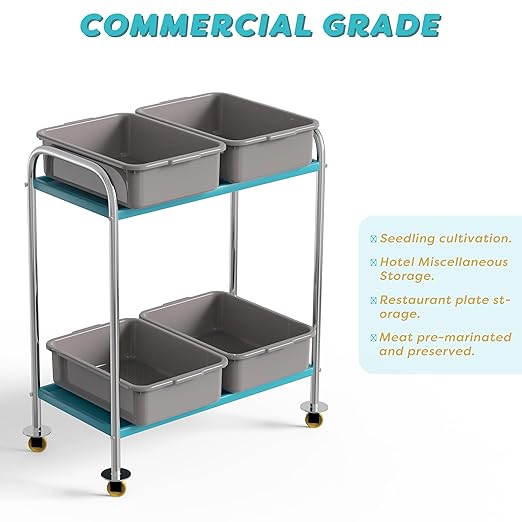 Commercial Bus Tubs Box/Tote Box 13L Plastic Restaurant Tub Wash Basin Tub 4-Pack Grey