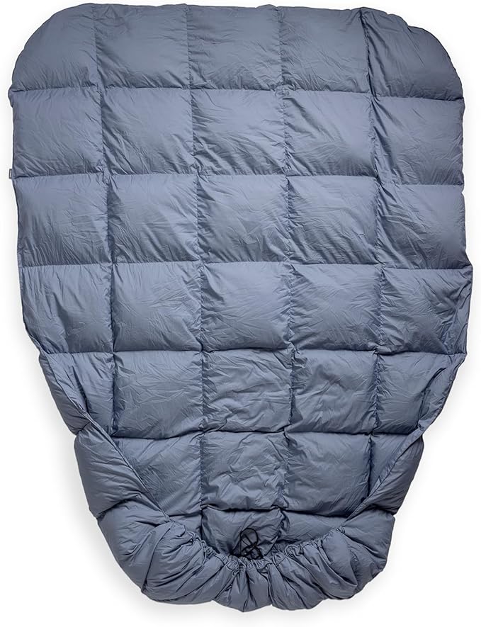 HEST Packable Down Comforter for Camping Single Size - Warm Outdoor Puffy Blanket Down Blanket with 50-L Tote Hydrophobic Duck Down - Perfect for Hiking Camping Backpacking &amp Outdoor Adventur