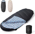 BISINNA Flannel XL Sleeping bag for Adults Warm &amp Cold Weather Sleeping bag 3-4 Season with 100% Cotton Lining Large Sleeping bag for Hiking Backpacking Travel Indoor and Outdoor