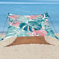 YUKIHOME Beach Tent Sun Shade Canopy Tent UPF 50+ Camping Beach Sun Shelter 10 x 10ft 4 Pole Lightweight Easy Set Up and Carry