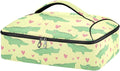Casserole Carrier Adorable Pattern Cute CrocodilesInsulated Casserole Carrier for Hot or Cold Food Thermal Lunch Tote for Potluck Parties Picnic Beach Fits 9 x 13 Inches Baking Dish