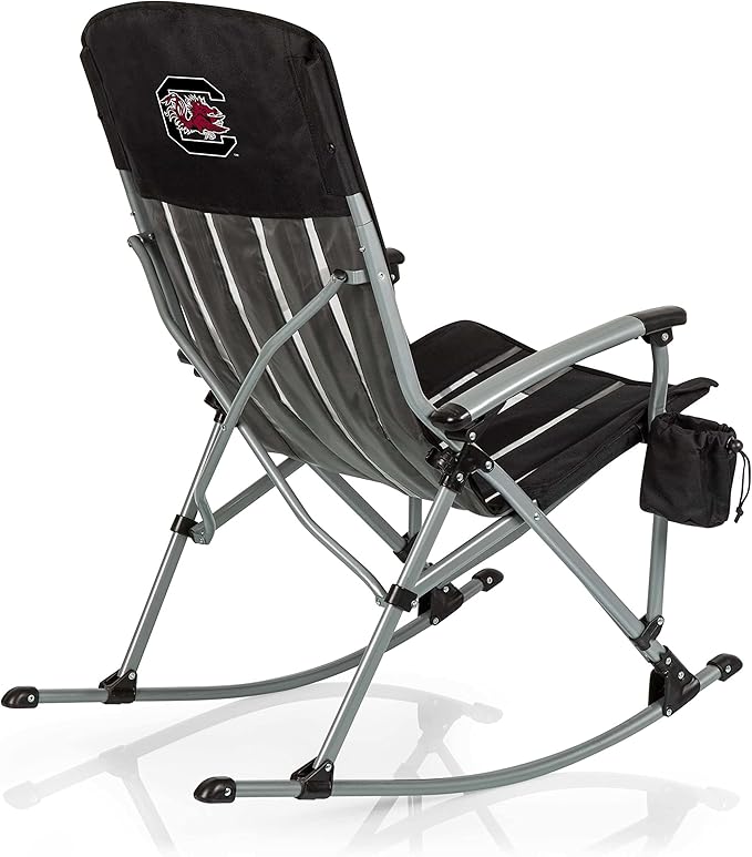 Picnic TIME NCAA Unisex-Adult NCAA Outdoor Rocking Camp Chair XL Heavy Duty Camping Chair for Adults