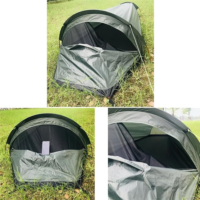 Single Person Individual Bivy Tent Lightly Weight Single Person Tent Watertight Backpacking Tent Camping Bivy Bag