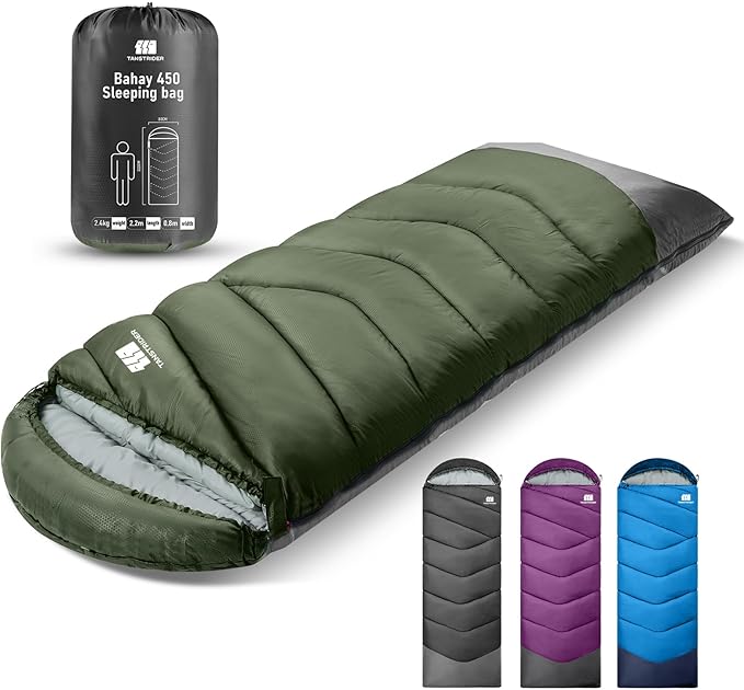 Sleeping Bags for Adults Cold Weather &amp WarmBackpacking Camping Sleeping Bag for Tall Girls BoysLightweightCompactWaterproof Camping Gear for TravelingHikingHotelOutdoor &amp Indoor