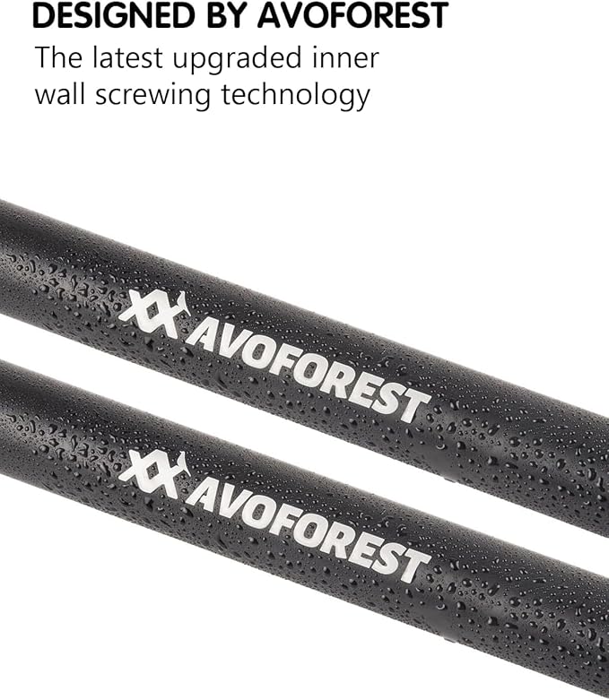 Tarp Poles Heavy Duty Adjustable AVOFOREST Aviation Aluminum 8.7FT Tent Poles Lengthen and Thicken with Protection Cap Awning Poles Set of 4 for Hiking