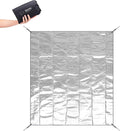 Naturehike Aluminum Foil Foldable Picnic Blanket Ultralight Ground Sheet Mat Waterproof Camping Tarp Sleeping Pad for Outdoor PicnicCampingBeaches Storage Bag Included (90.55×102.36)