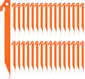 Deekin Plastic Tent Stakes 9 Inch Heavy Duty Tent Pegs Spike Hook Stakes for Summer Beach Garden Decorations Camping Outdoor Lawn Tarp