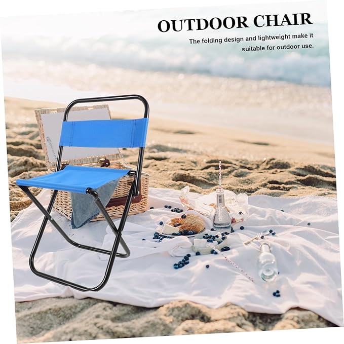 Camping Chairs for Adults Portable Folding Stool Lightweight Outdoor Small for Picnic Barbecue Sturdy Construction