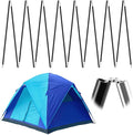 Aluminum Tent Poles Replacement - Pre-Assembled Tent Poles Stakes Fits Both Female and Male Ends - Lightweight Tent Pole Repair Kit for Hiking Camping Backpacking Tent 20FT