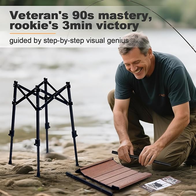 Odoland Folding Camping Table 15.75 x 11.81 Adjustable Height Small Portable Beach Table with Storage Bag for Outdoor Camp Cooking Picnic Travelling Backyards Fishing