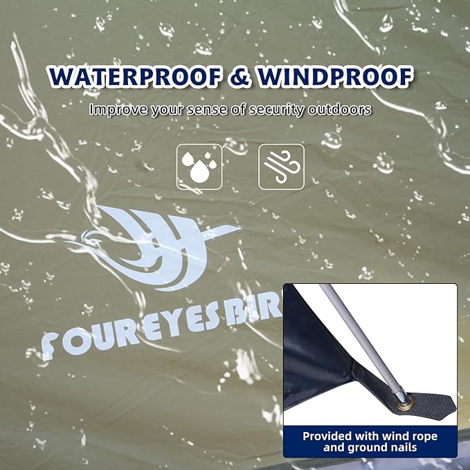 7.2 × 4 × 4 Feet Single Backpack Tent Waterproof Camping and Hiking Tent can be Used by One Person Light and Durable