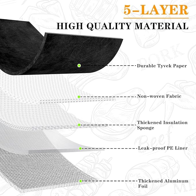 16L Orange Collapsible BBQ Prep Tub with Locking Lids &amp 21 Inch Tyvek Black BBQ Blanket for Resting Meat