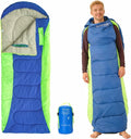 M180 Wearable Sleeping Bag with Arm Holes &amp Feet Openings 3-Season 50°F Ultralight Backpacking Sleeping Bag Water-Resistant Portable Camping Gear for Adults RV &amp Stadium