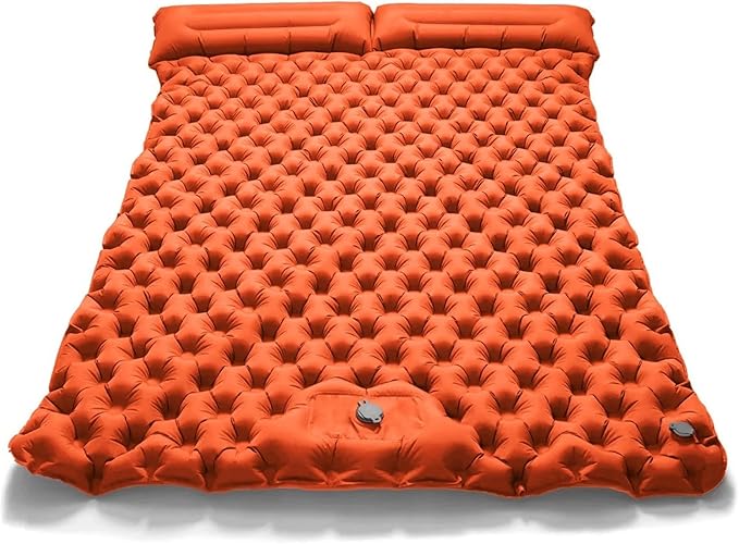 Double Extra Wide Inflatable Camping Mattress – Ultralight Folding Sleeping Pad for Car Travel &amp Outdoor Use(B2)