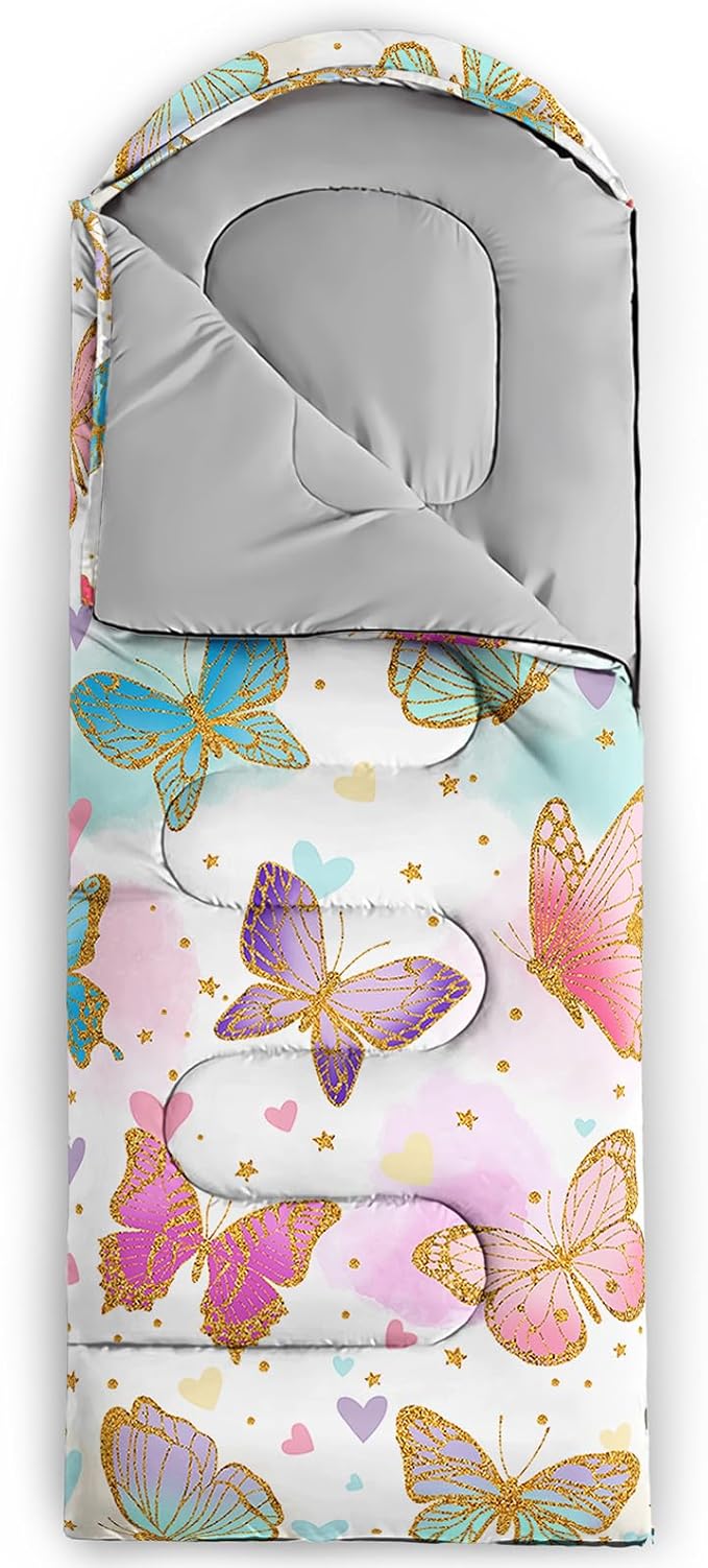 Axolotl Blue Gamepad Sleeping BagWaterproof Lightweight Gaming Sleeping Bag Game Console Camping Bag for Boys TeensWarm and Cool Weather Green Portable Sleeping Bag for Camping Outdoor Indoor
