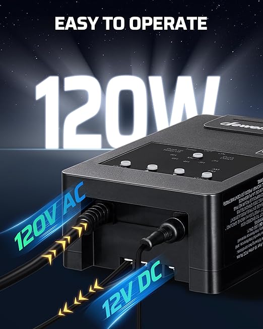 DEWENWILS 120W Low Voltage Landscape Transformer with Remote Control 120V AC to 12V DC Low Voltage Transformers with Photocell &amp Timer Landscape Lighting Transformer for Garden Light Spotlight