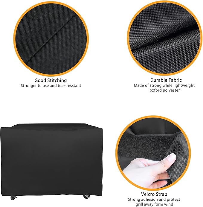 Grill Cover for for Royal Gourmet GB4000 GB4000F 45 inch 600D Heavy Duty Cover CR4014 Durable Outdoor BBQ Waterproof Grill Cover