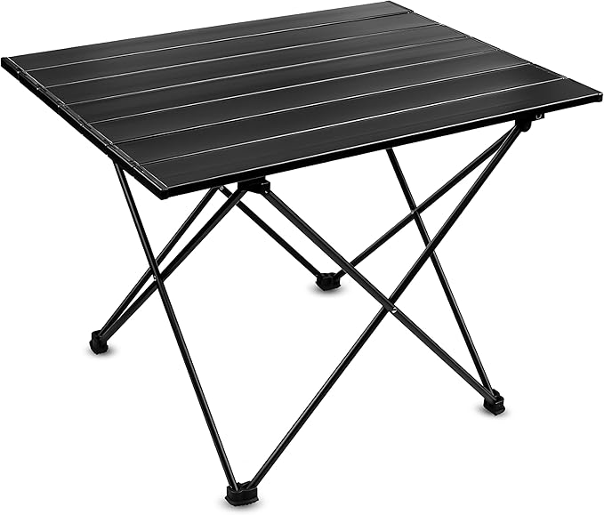 Folding Camping Table – Ultralight Aluminum Portable Table for Camping Hiking Backpacking Picnic Beach BBQ – Compact Lightweight Collapsible Travel Side Table for Outdoor RV (1)