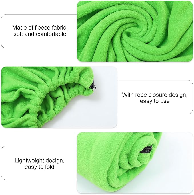 Lightweight Envelope for Adults Breathable Polar Fleece Camping Gear for Hiking Backpacking Travel Accessories Warm Skin-Friendly Outdoor Sleep Sack in Green
