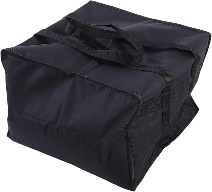 Insulated Pizza Delivery Bag 600D Oxford Fabric Thermal Food Carrier with Aluminum Foil Lining for Large Pizzas 20x20x14 Inches
